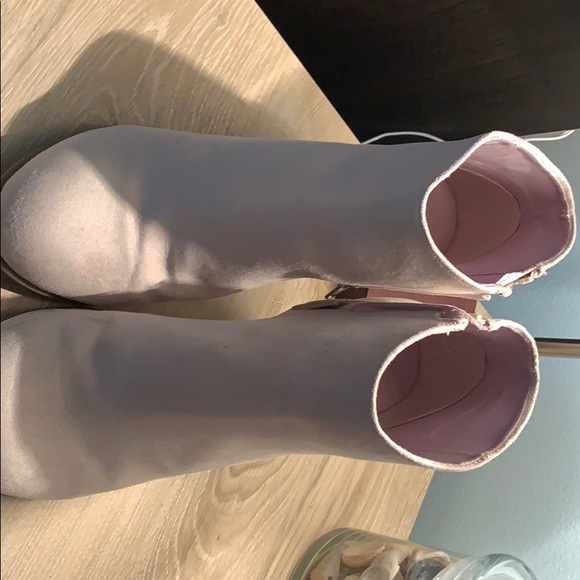 Cream Ankle Boots - Picture 4 of 6